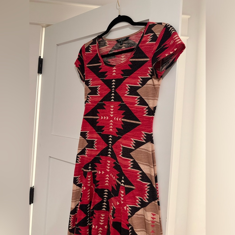 Ralph Lauren Tribal print dress S